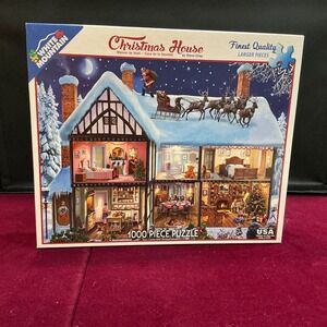 White Mountain Christmas House 1000 Piece Jigsaw Puzzle by Steve Crisp